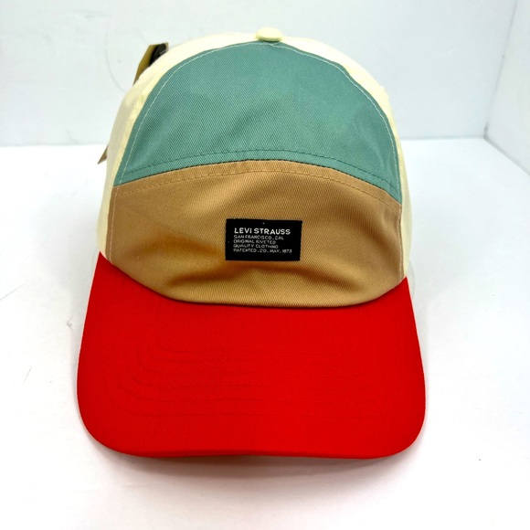 LEVI STAUSS HAT/CAP, FUN 4 COLORS, CREAM, GREEN, TAN, RED, DUER LIGHT MATERIAL - Picture 1 of 12